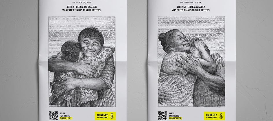 Amnesty and Cossette reunite ‘write for rights’ campaign